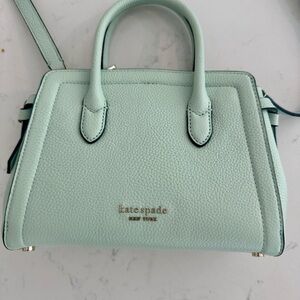 Kate Spade Mini Knott satchel in Crystal Blue